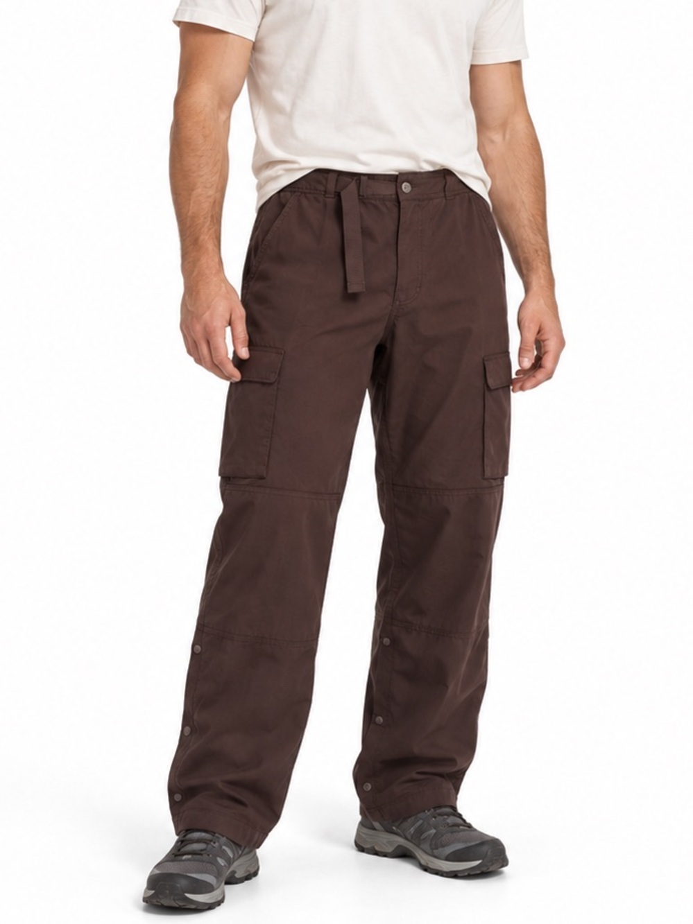 prAna Breathe Zion Hiking Pants Convertible Cargo Brown Men’s XL 36”x33” (long)